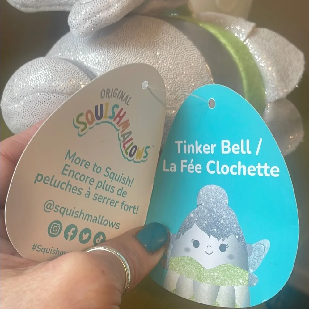 NWT Tinkerbell Disney‎ Squishmallow Plush